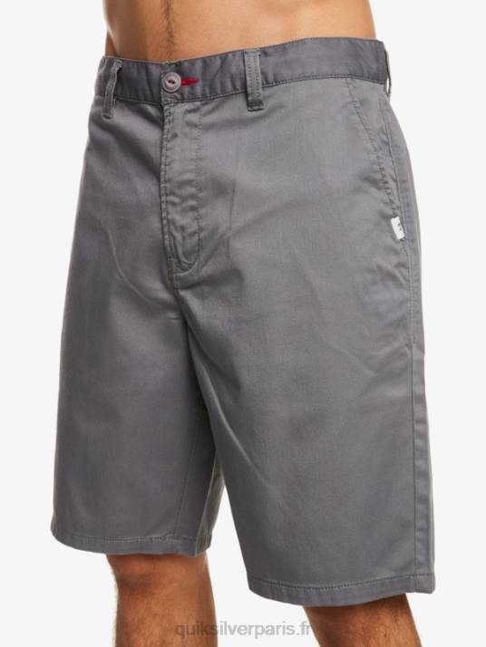 Hommes Quiksilver short chino écusson 21 D6PT1276 ombre tranquille