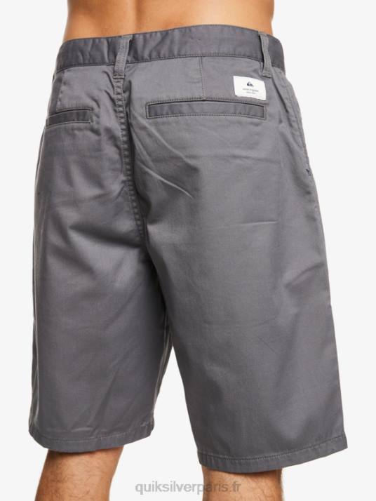 Hommes Quiksilver short chino écusson 21 D6PT1276 ombre tranquille