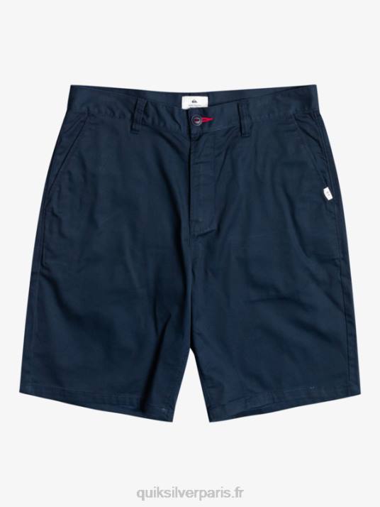 Hommes Quiksilver short chino écusson 21 D6PT1277 blazer bleu marine