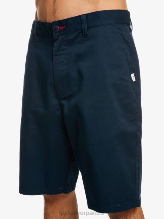 Hommes Quiksilver short chino écusson 21 D6PT1277 blazer bleu marine