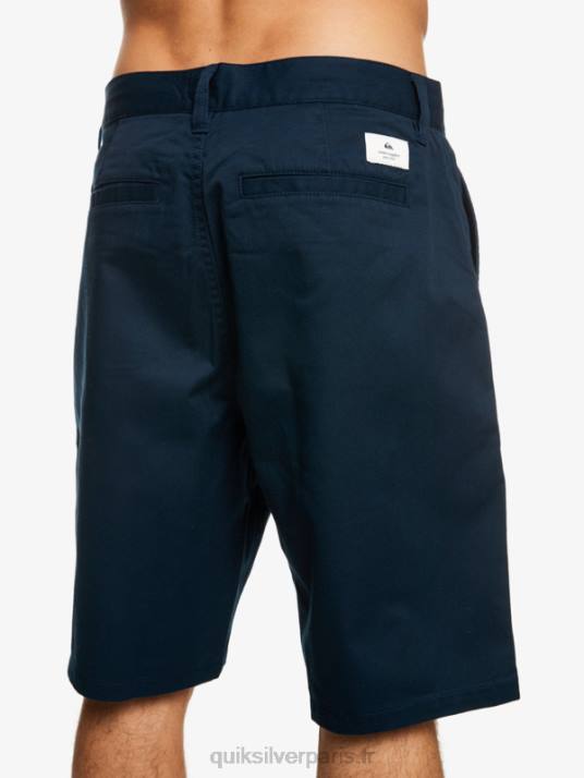 Hommes Quiksilver short chino écusson 21 D6PT1277 blazer bleu marine