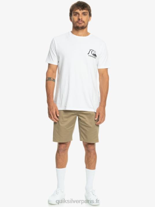Hommes Quiksilver short chino stretch 20 daily union D6PT854 bois d\'orme