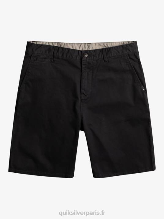 Hommes Quiksilver short chino stretch 20 daily union D6PT856 noir