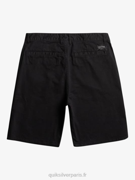 Hommes Quiksilver short chino stretch 20 daily union D6PT856 noir