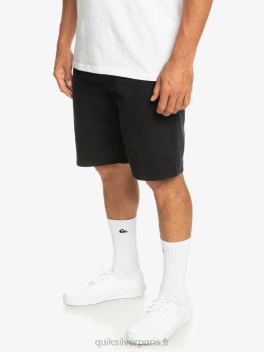Hommes Quiksilver short chino stretch 20 daily union D6PT856 noir