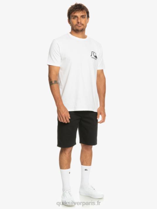 Hommes Quiksilver short chino stretch 20 daily union D6PT856 noir
