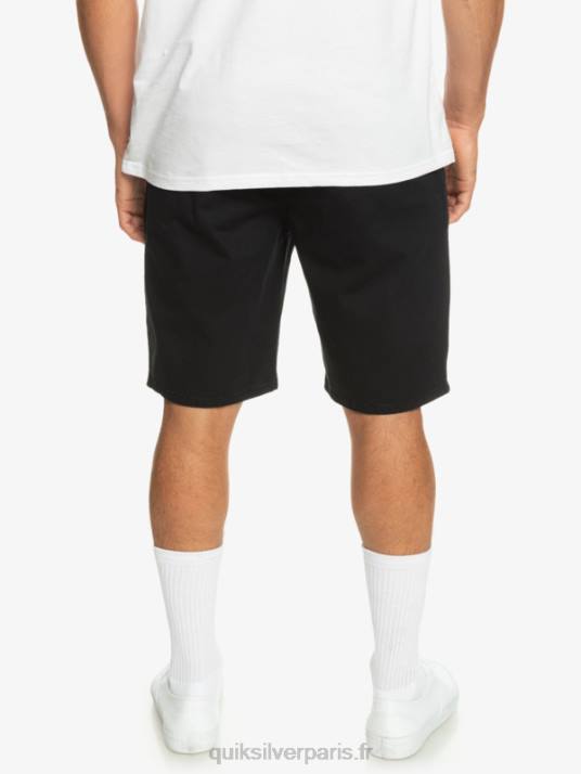 Hommes Quiksilver short chino stretch 20 daily union D6PT856 noir