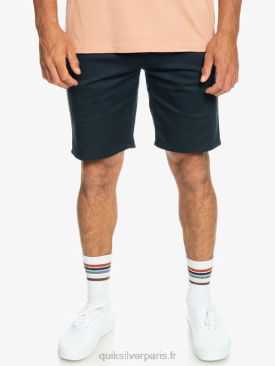 Hommes Quiksilver short chino stretch 20 daily union D6PT857 blazer bleu marine