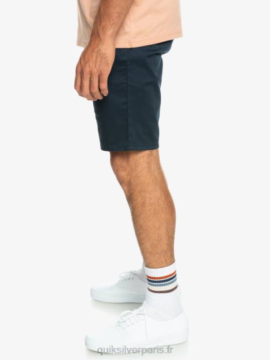 Hommes Quiksilver short chino stretch 20 daily union D6PT857 blazer bleu marine