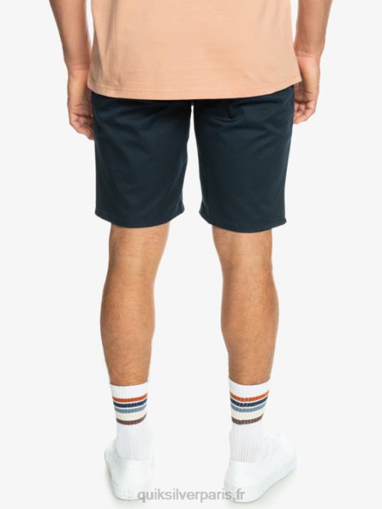 Hommes Quiksilver short chino stretch 20 daily union D6PT857 blazer bleu marine
