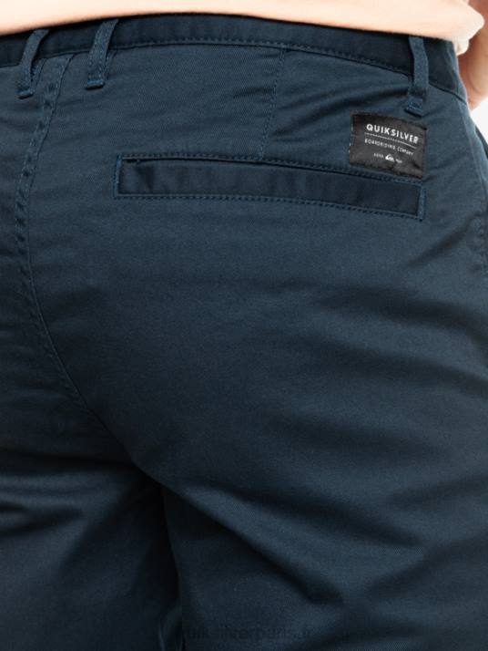 Hommes Quiksilver short chino stretch 20 daily union D6PT857 blazer bleu marine