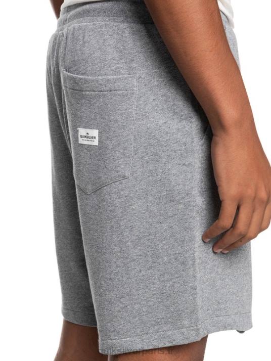 Hommes Quiksilver short de survêtement bio essentials 19 D6PT1659 gris clair chiné