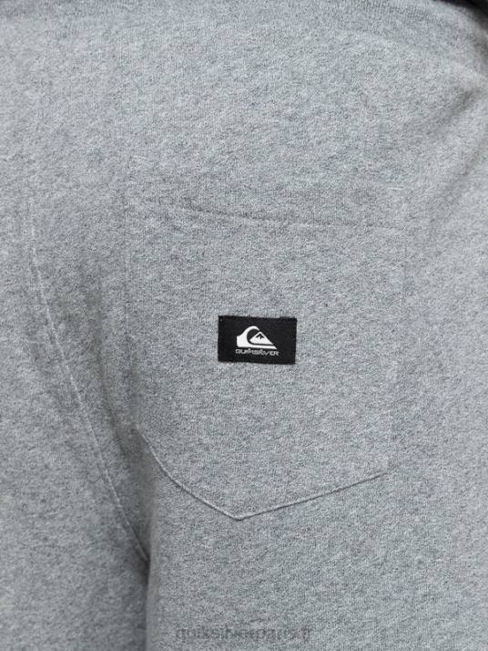 Hommes Quiksilver short de survêtement bio essentials 19 D6PT1659 gris clair chiné