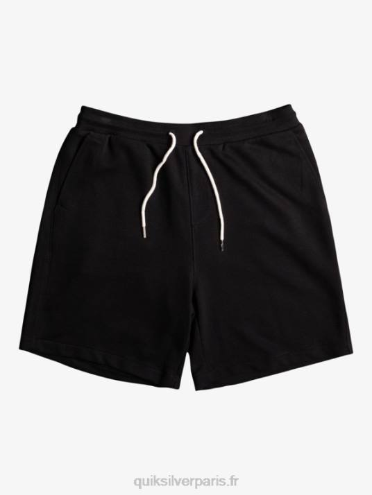 Hommes Quiksilver short de survêtement bio essentials 19 D6PT1660 noir