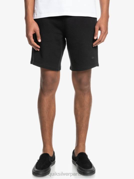 Hommes Quiksilver short de survêtement bio essentials 19 D6PT1660 noir