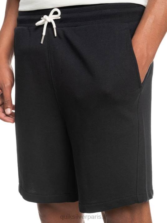Hommes Quiksilver short de survêtement bio essentials 19 D6PT1660 noir