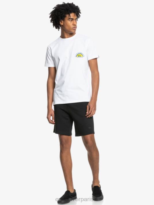 Hommes Quiksilver short de survêtement bio essentials 19 D6PT1660 noir