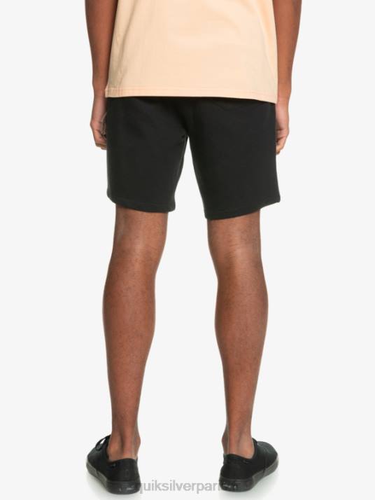 Hommes Quiksilver short de survêtement bio essentials 19 D6PT1660 noir