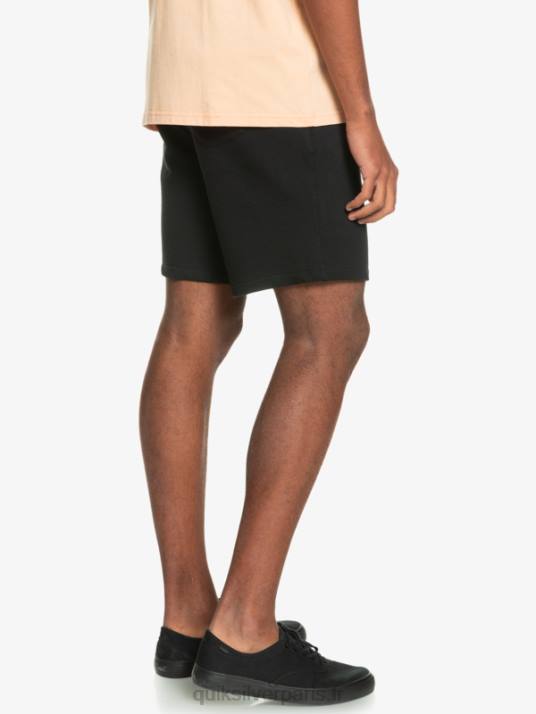 Hommes Quiksilver short de survêtement bio essentials 19 D6PT1660 noir
