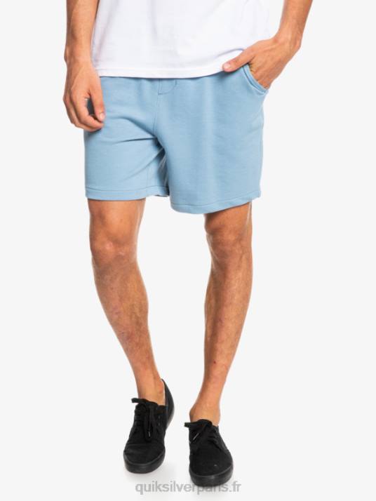 Hommes Quiksilver short de survêtement bio essentials 19 D6PT1661 jean délavé