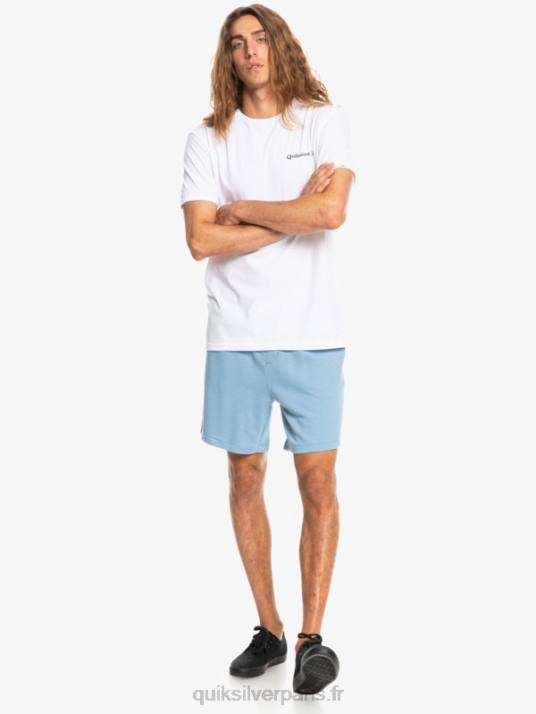 Hommes Quiksilver short de survêtement bio essentials 19 D6PT1661 jean délavé