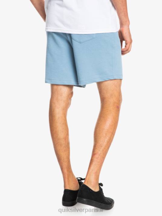 Hommes Quiksilver short de survêtement bio essentials 19 D6PT1661 jean délavé