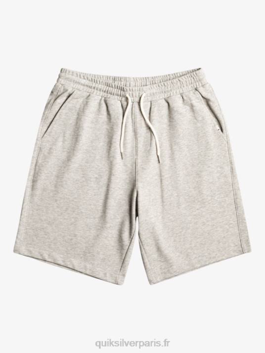 Hommes Quiksilver short de survêtement essentiel D6PT1272 gris clair chiné