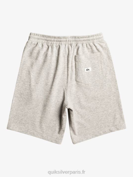 Hommes Quiksilver short de survêtement essentiel D6PT1272 gris clair chiné