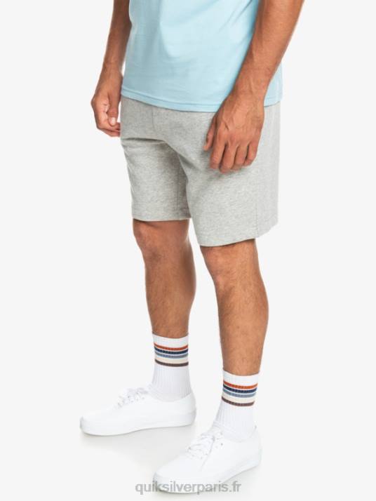 Hommes Quiksilver short de survêtement essentiel D6PT1272 gris clair chiné