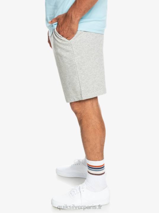 Hommes Quiksilver short de survêtement essentiel D6PT1272 gris clair chiné