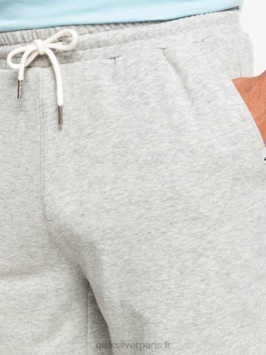 Hommes Quiksilver short de survêtement essentiel D6PT1272 gris clair chiné