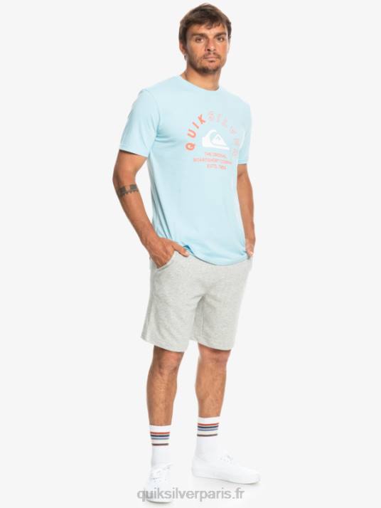 Hommes Quiksilver short de survêtement essentiel D6PT1272 gris clair chiné