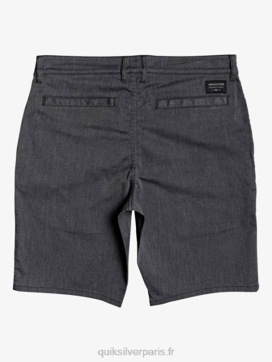 Hommes Quiksilver short de tous les jours union stretch 20 poches chino D6PT1313 chiné gris foncé