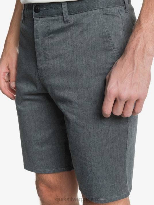 Hommes Quiksilver short de tous les jours union stretch 20 poches chino D6PT1313 chiné gris foncé