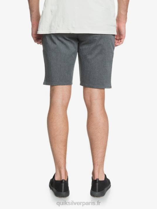 Hommes Quiksilver short de tous les jours union stretch 20 poches chino D6PT1313 chiné gris foncé