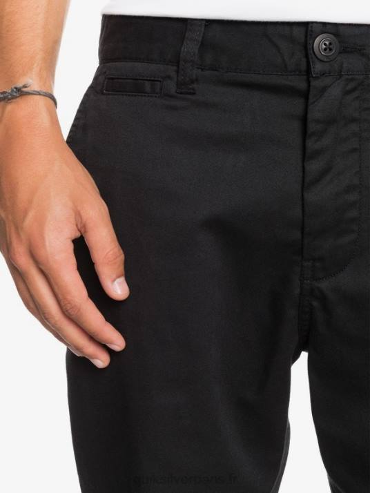 Hommes Quiksilver short de tous les jours union stretch 20 poches chino D6PT1314 noir