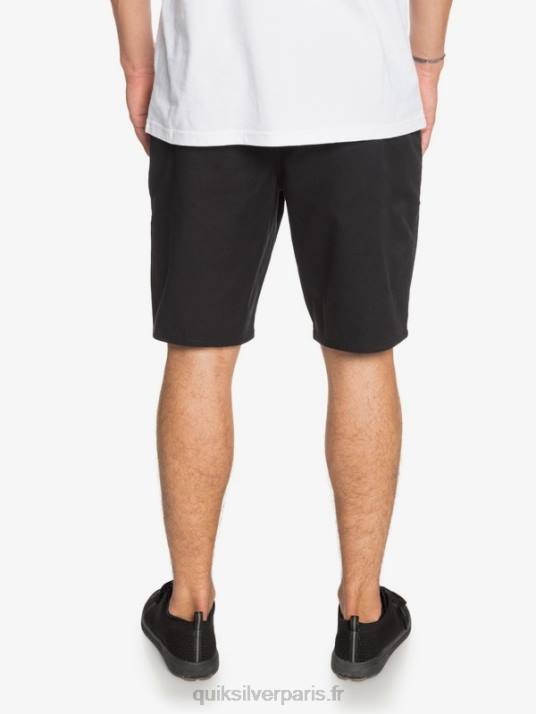 Hommes Quiksilver short de tous les jours union stretch 20 poches chino D6PT1314 noir