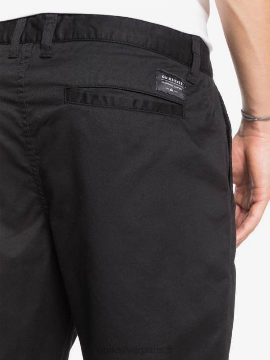 Hommes Quiksilver short de tous les jours union stretch 20 poches chino D6PT1314 noir
