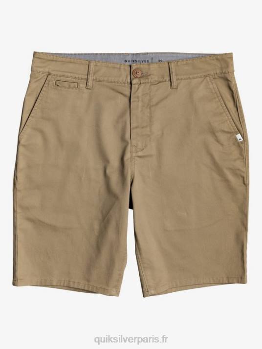 Hommes Quiksilver short de tous les jours union stretch 20 poches chino D6PT1315 bois d'orme