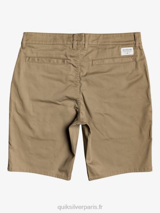 Hommes Quiksilver short de tous les jours union stretch 20 poches chino D6PT1315 bois d\'orme