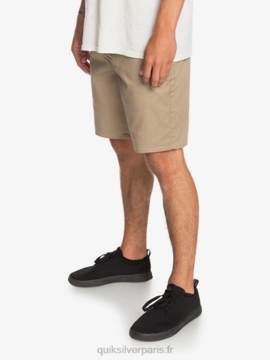 Hommes Quiksilver short de tous les jours union stretch 20 poches chino D6PT1315 bois d\'orme