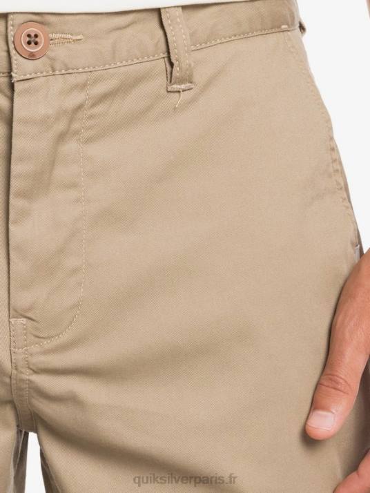 Hommes Quiksilver short de tous les jours union stretch 20 poches chino D6PT1315 bois d\'orme