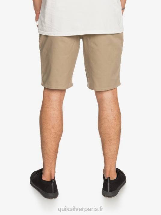 Hommes Quiksilver short de tous les jours union stretch 20 poches chino D6PT1315 bois d\'orme