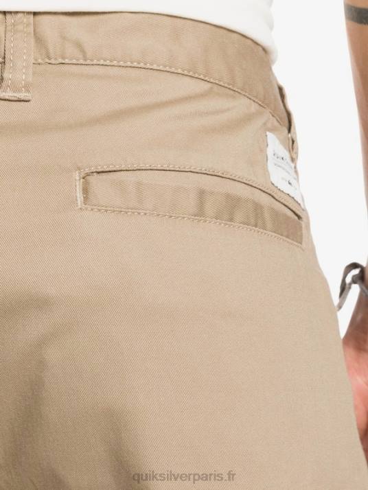 Hommes Quiksilver short de tous les jours union stretch 20 poches chino D6PT1315 bois d\'orme