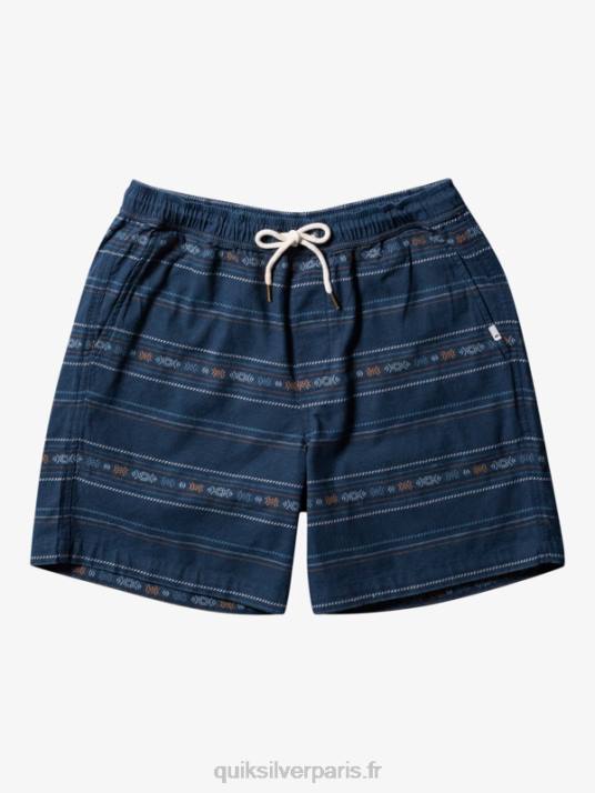Hommes Quiksilver short en jacquard taxer D6PT420 mini jacquard marine minuit