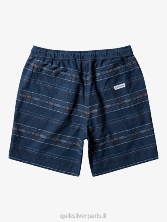 Hommes Quiksilver short en jacquard taxer D6PT420 mini jacquard marine minuit