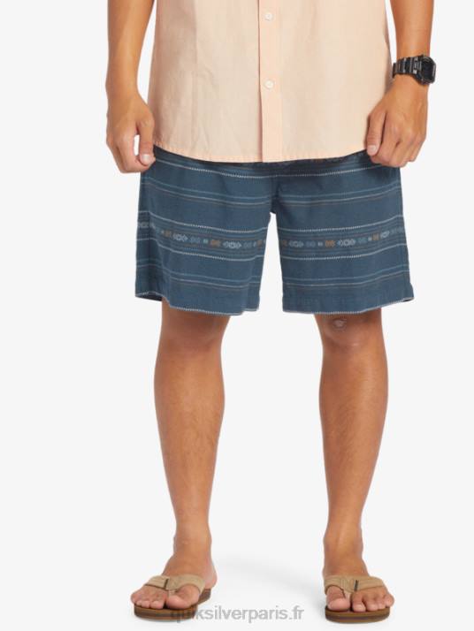 Hommes Quiksilver short en jacquard taxer D6PT420 mini jacquard marine minuit
