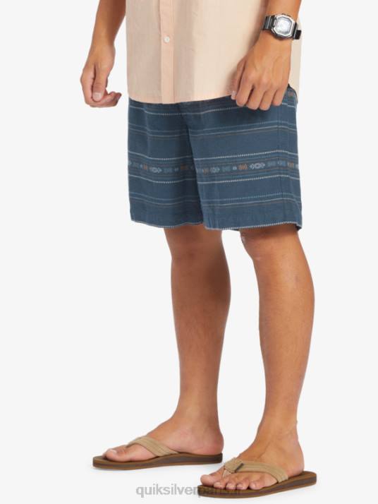 Hommes Quiksilver short en jacquard taxer D6PT420 mini jacquard marine minuit