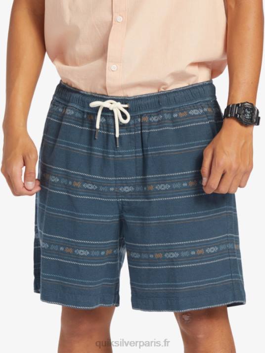 Hommes Quiksilver short en jacquard taxer D6PT420 mini jacquard marine minuit