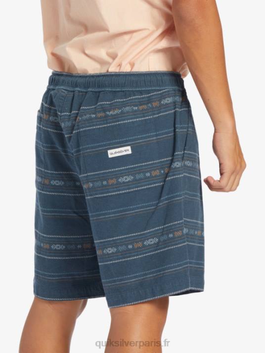 Hommes Quiksilver short en jacquard taxer D6PT420 mini jacquard marine minuit